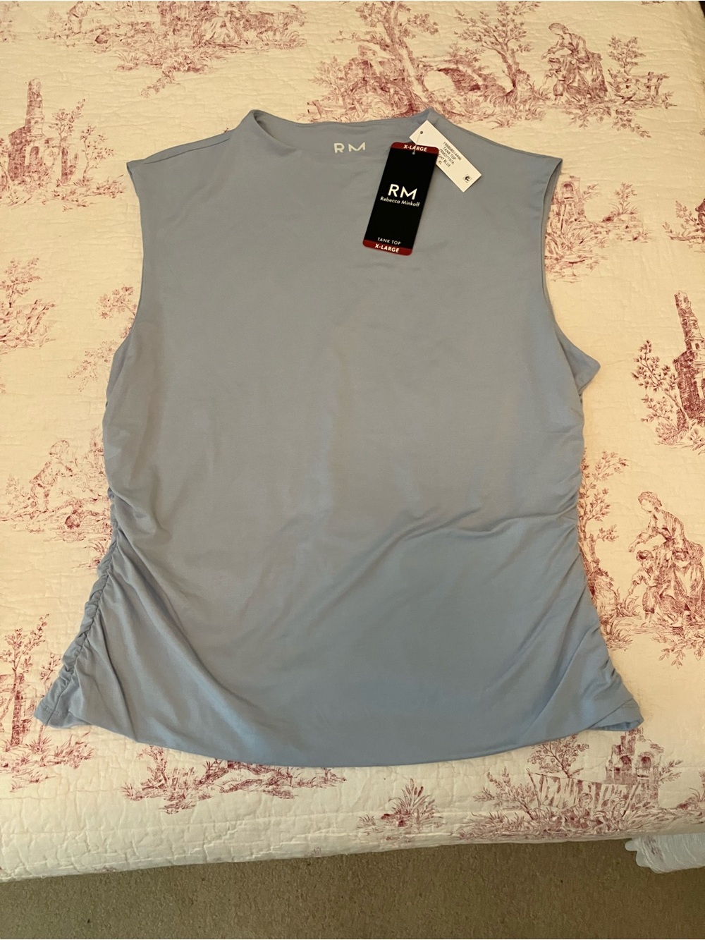 RM Rebecca Minkoff Ruched Lined Tank Top